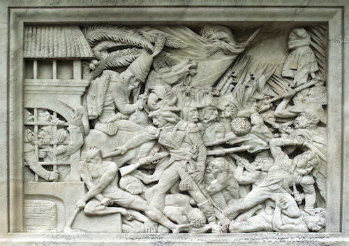David d&rsquo;Angers, Relief of General Gobert suppressing a rebellion in Guadeloupe in 1802, 1847, from the tomb of Jacques-Nicolas Gobert in P&egrave;re Lachaise Cemetery, Paris. Photograph: Steve Soper